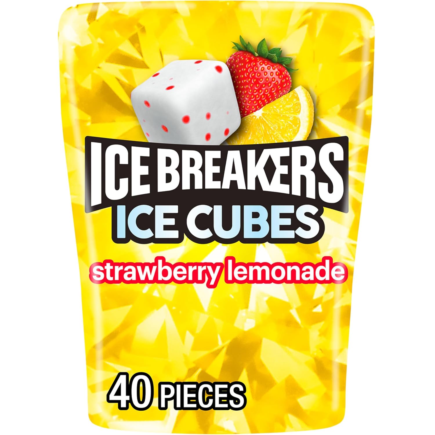 ICE BREAKERS Ice Cubes Peppermint Sugar Free Chewing Gum Pouch